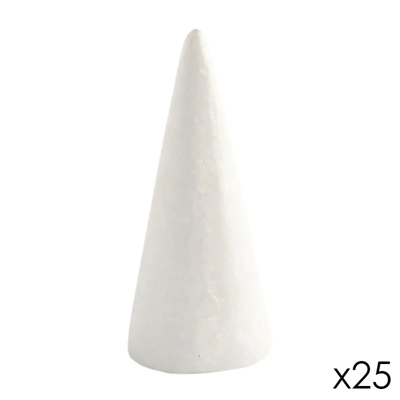 Cônes polystyrène 14,5 x 6 cm 25pcs - 3+-3