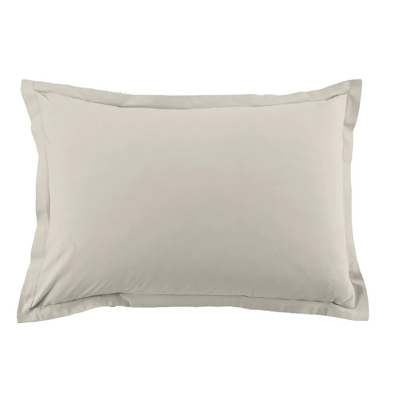 2 Taies d'oreiller Coton Ivoire-1