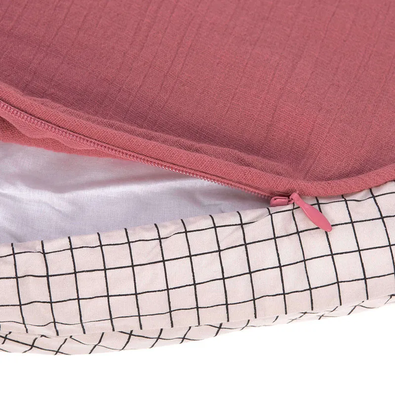 Coussin de sol Coton BIO Bois de rose - 100x100cm-3