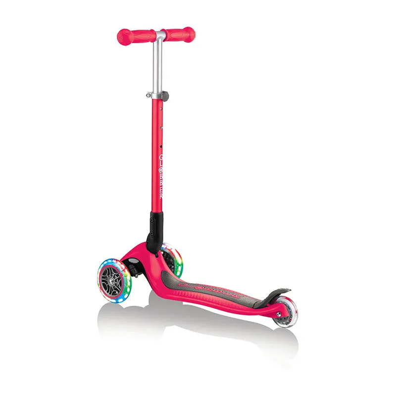Trottinette 3 roues pliable Primo roues lumi. Rouge - 36m+-20