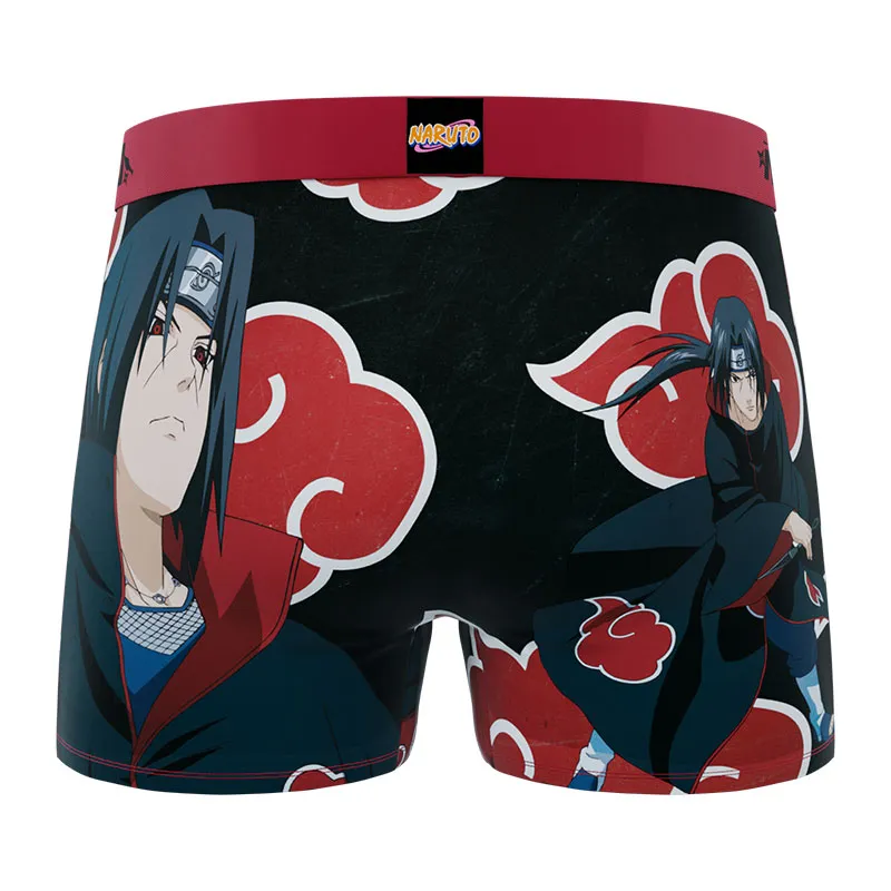 3 boxers homme Naruto Classic - Noir/Bleu/Jaune/Rouge/Orange-3