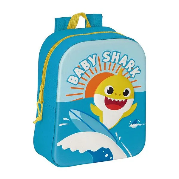 Mini sac à dos 3D Baby Shark - 27cm-0