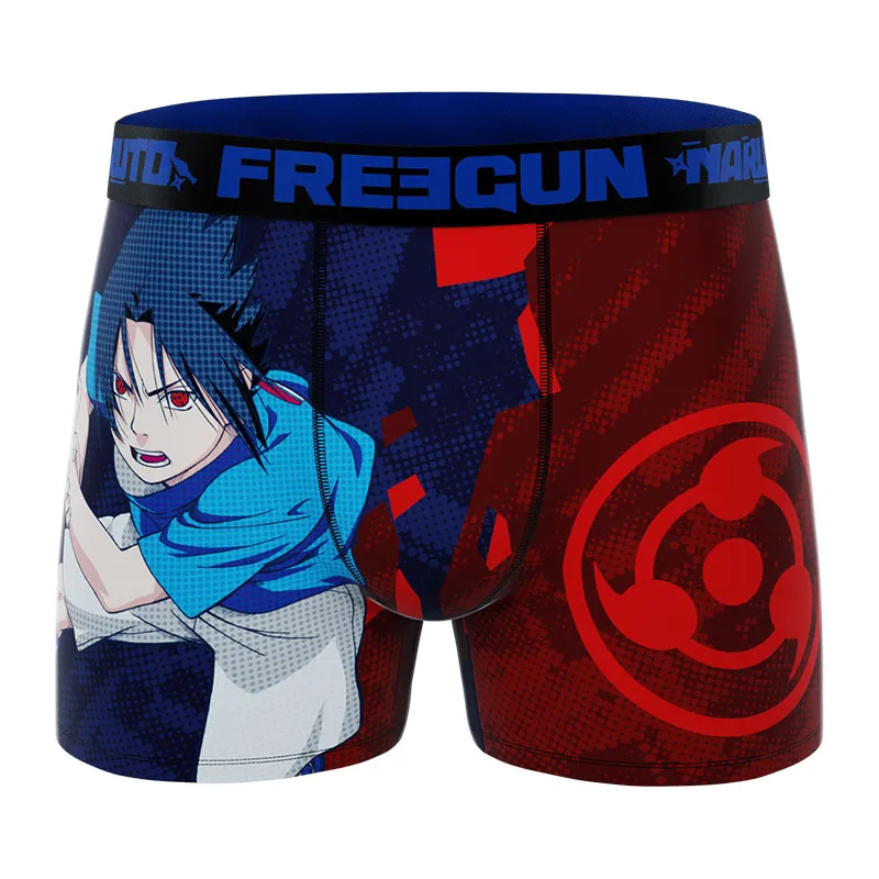 3 boxers homme Naruto Classic - Noir/Bleu/Jaune/Rouge/Orange-7