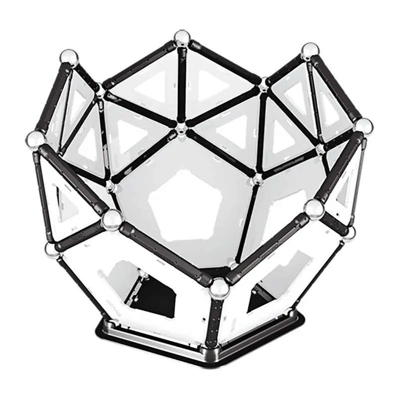 Jeu de construction magnét. Noir & Blanc 104pcs - 5+-4