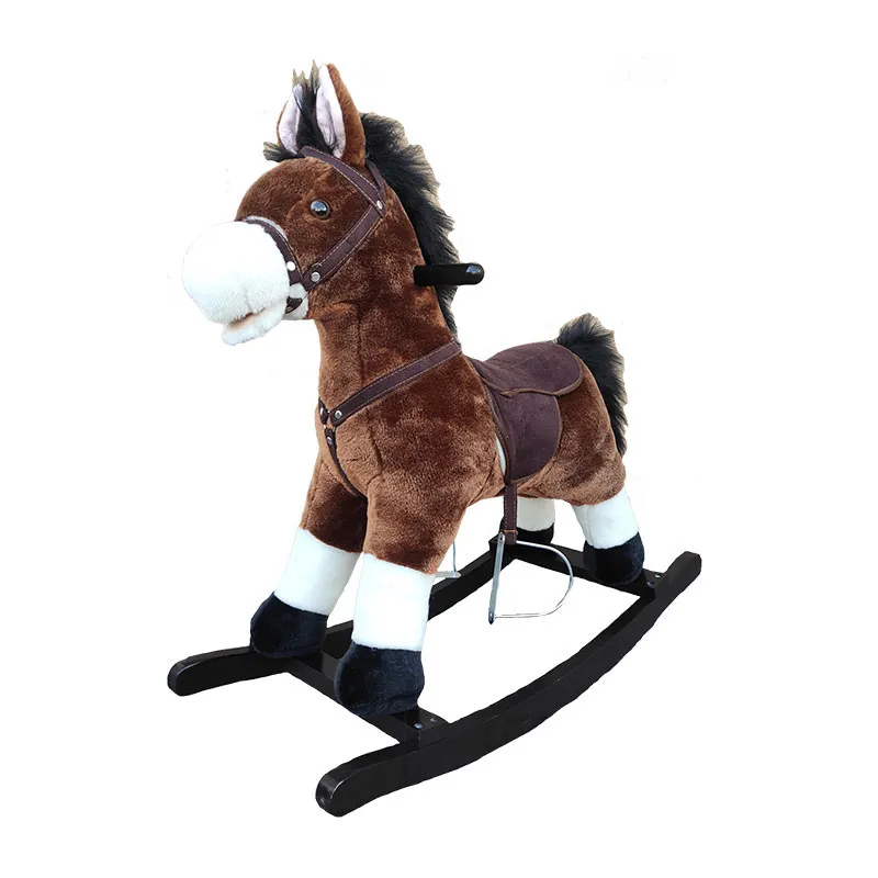 Cheval à bascule sonore Marron foncé - 36m+-0