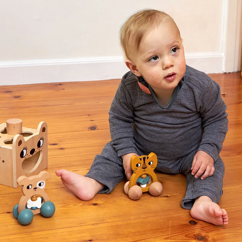 Jouet qui roule Bois Tigre - 12m+-3