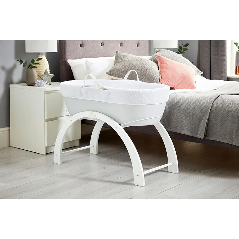 Couffin avec support Gris/Blanc - 0m+-10