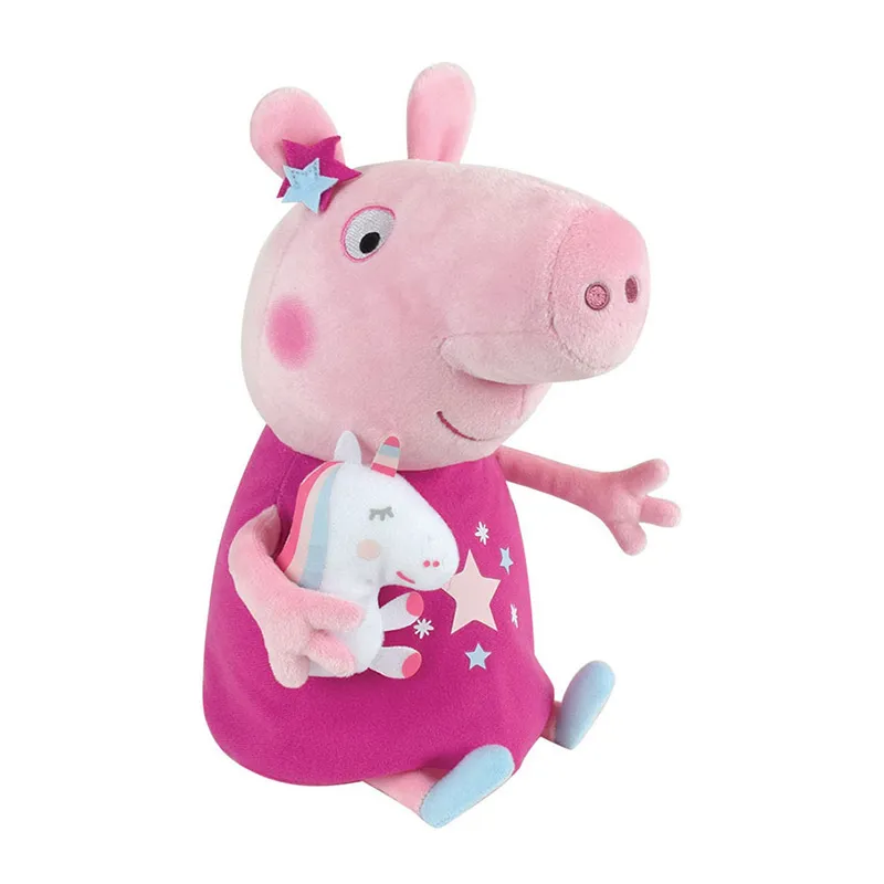 Peluche avec doudou 30cm Peppa Pig - 12m+-0