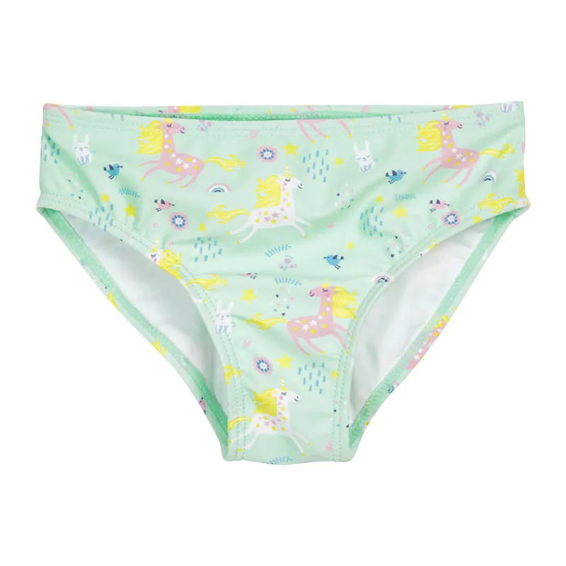 Maillot de bain 2pcs Anti-UV - Licorne Vert Pastel-4