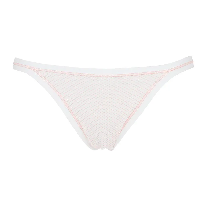 3 Tangas Coton Biélastique - Rose-7