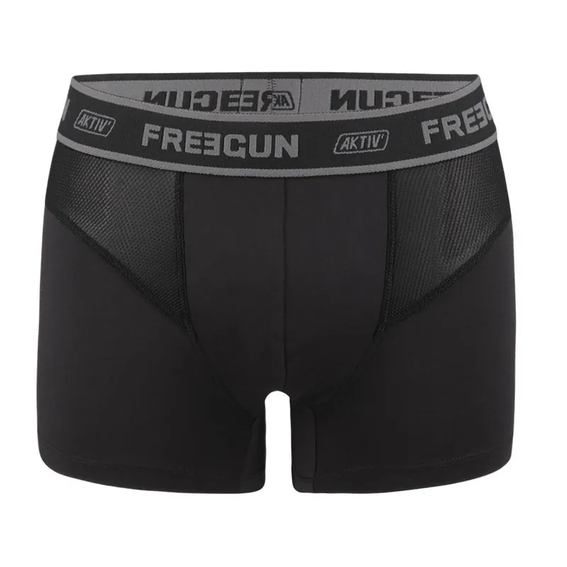3 Boxers Homme Aktiv Sport - Bleu/Gris/Rouge-3