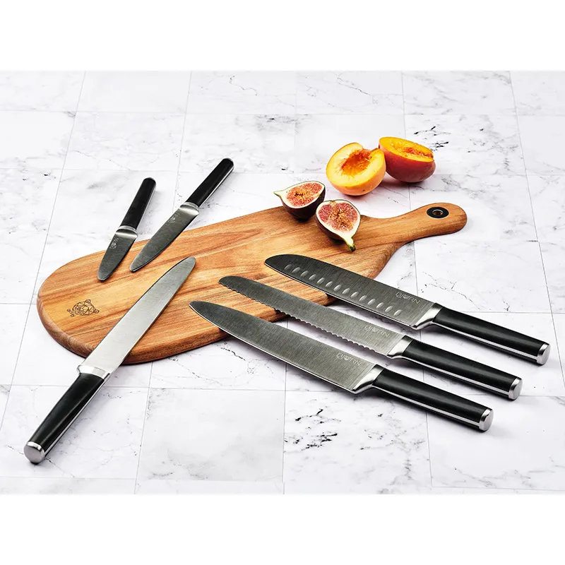 Bloc 12 couteaux cuisine/à steak Jona Loviisa - Lame 9/13/18/20cm-6