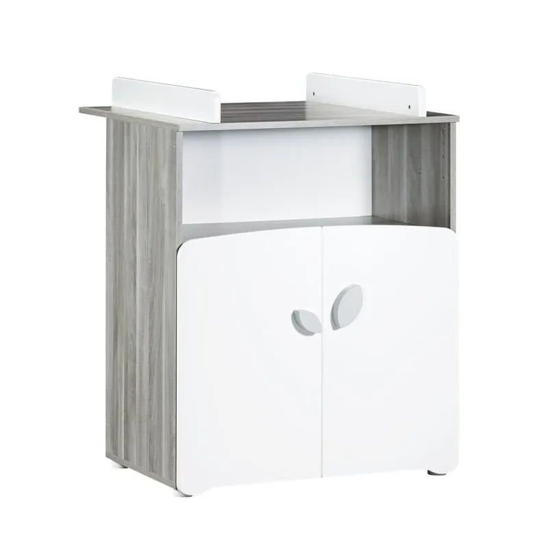 Commode à langer New Leaf Bois Gris - 97x76x66cm-2