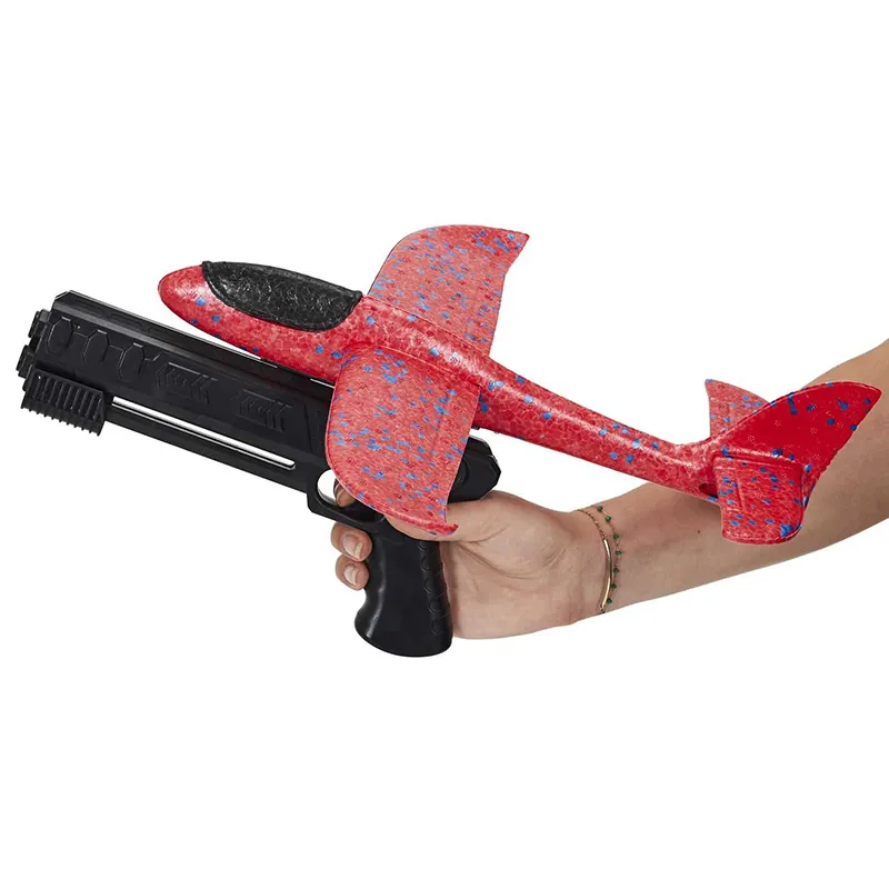 Jeu du Lancer d'avion + propulseur - 18x43x3,5cm-0