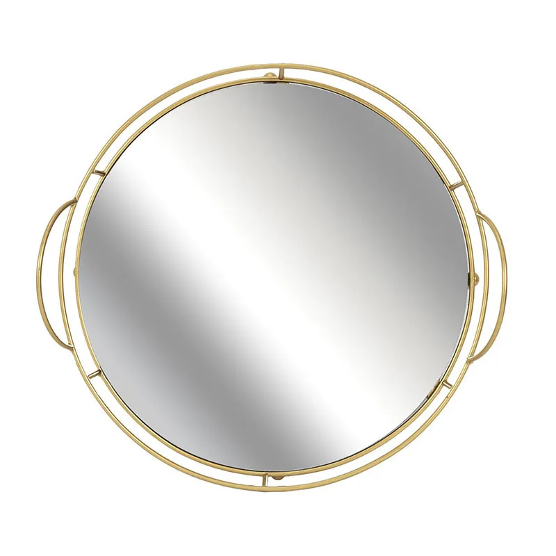 Plateau de présentation Miroir Inox - ø34cm-3