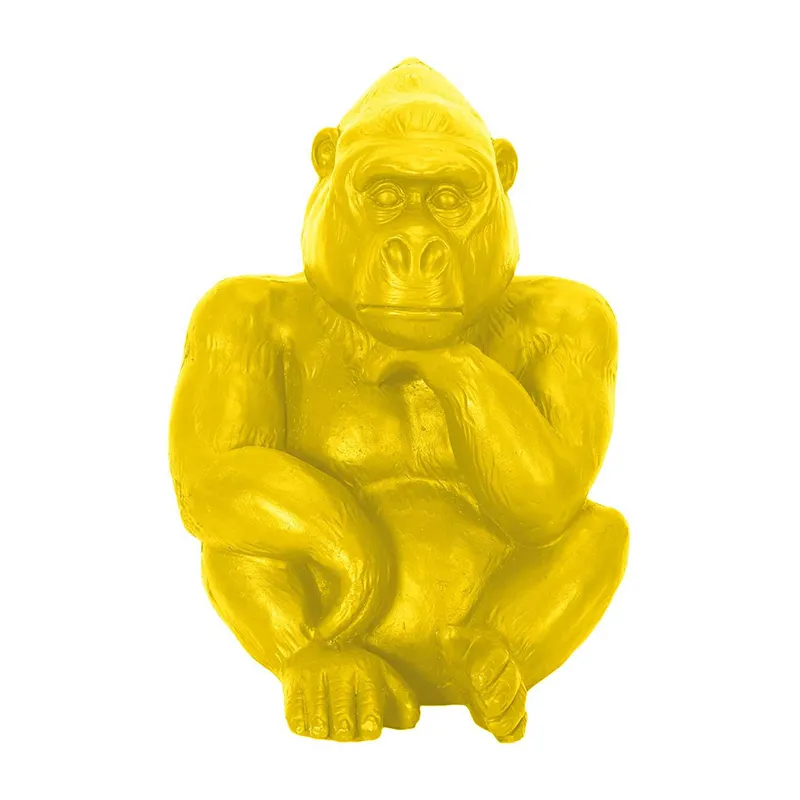 Déco. À poser Gorille Magnésia Jaune - 54cm-0