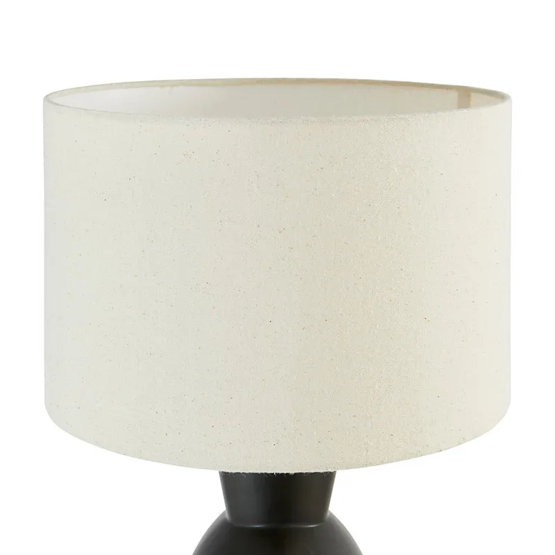 Lampe à poser Yulia Céramique Noir - ø28x59cm-2