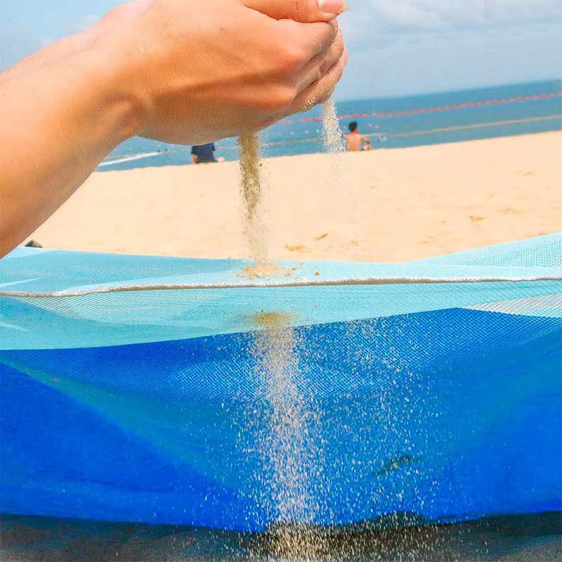 Serviette de plage Anti-sable Bleu - 150x200cm-14
