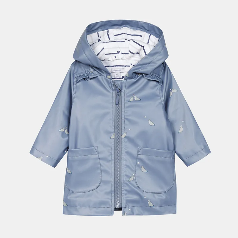 Coupe vent Fille - Bleu moyen-0