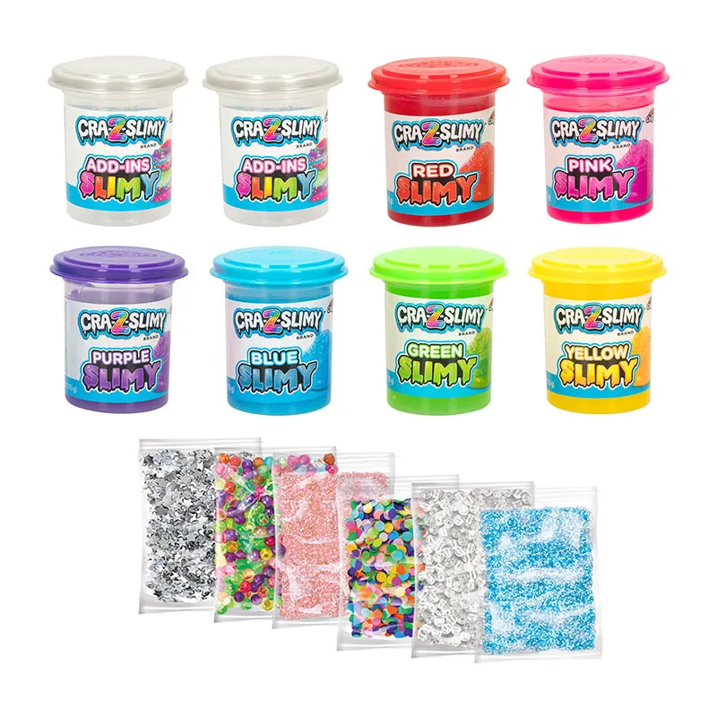 Pots de Slime 8pcs + accessoires - 6+-0
