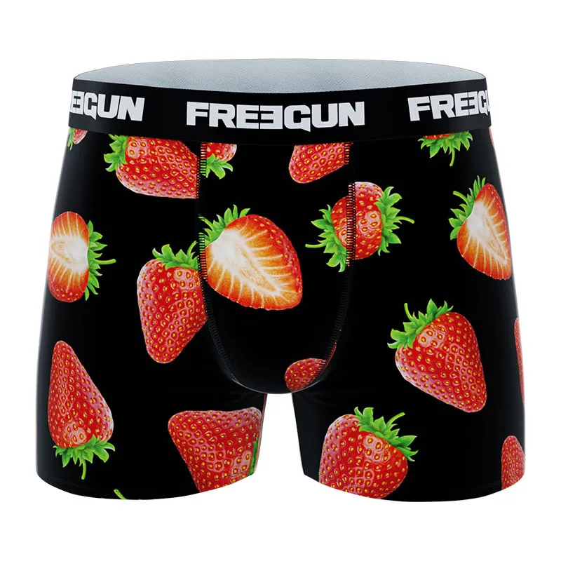 6 Boxers Garçon Best Of Freegun - Jaune/Rouge-10