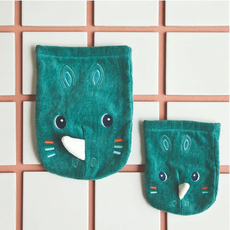 2 Gants de toilette marionnette Marius le rhino - 6m+-3