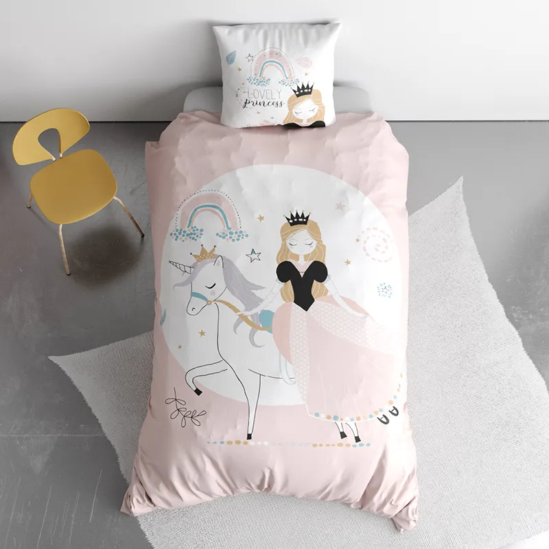Parure 2pcs Coton révers. Lovely Princess-1