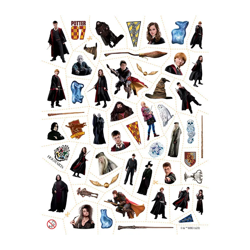 Tatouages & Coloriage Harry Potter 50pcs - 36m+-1