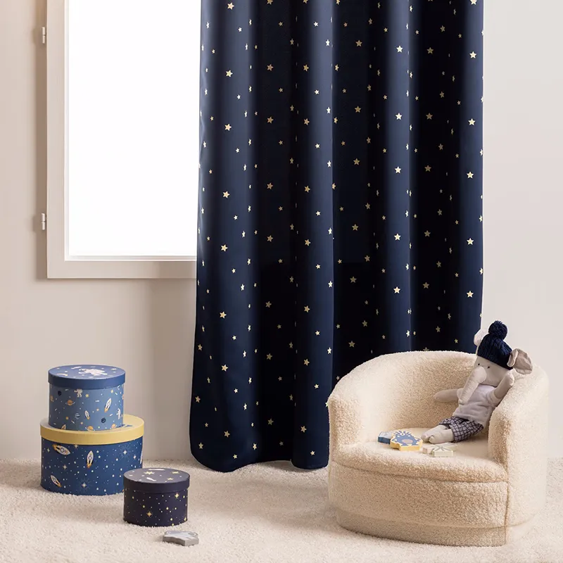 Rideau occultant Espace Bleu - 135x260cm-0