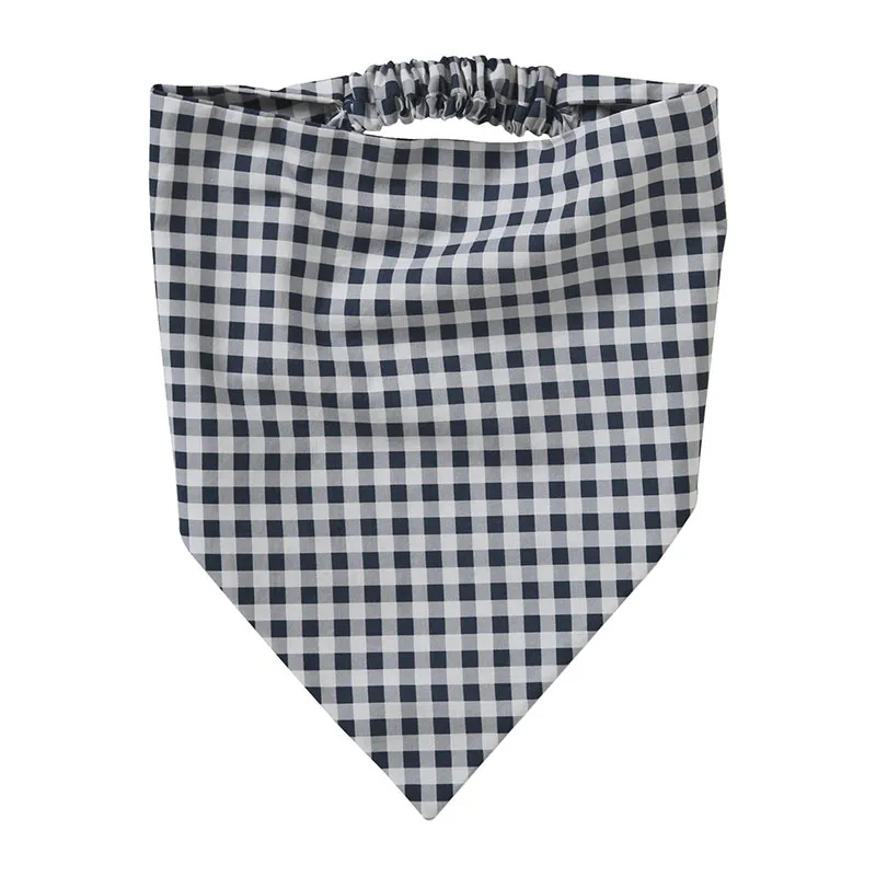 Fichu imprimé vichy fille - Carreaux Marine-0