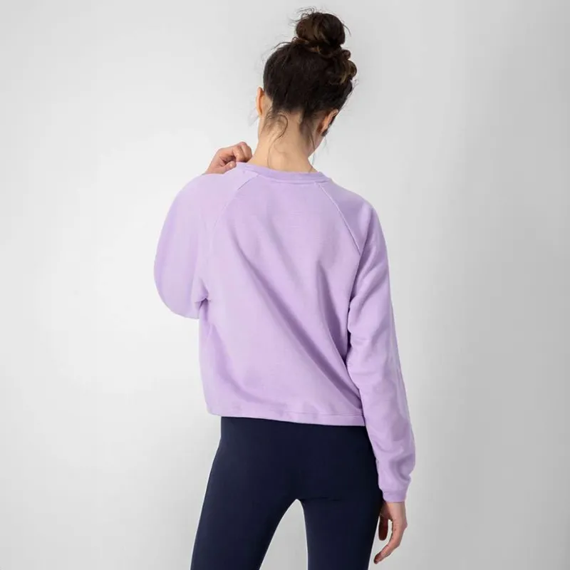 Sweat crop Basic - Violet-1
