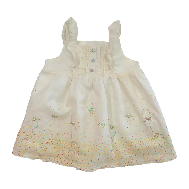 Robe - 6 mois - SERGENT MAJOR - Jaune/Blanc-0