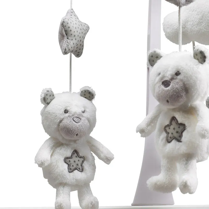 Mobile musical bébé Ours Blanc - 40x40x75cm-4