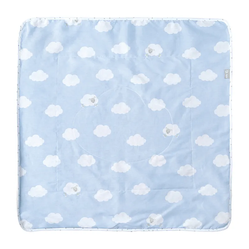 Couverture Bébé Ultra-Douce Coton Nuage - 80x80cm-0