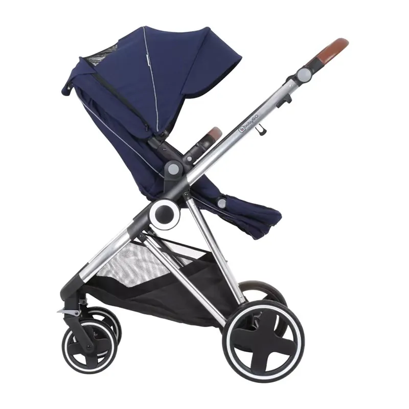 Trio Poussette transformable + Coque Gr.0+ Halime Bleu/Silver - 0m+-11