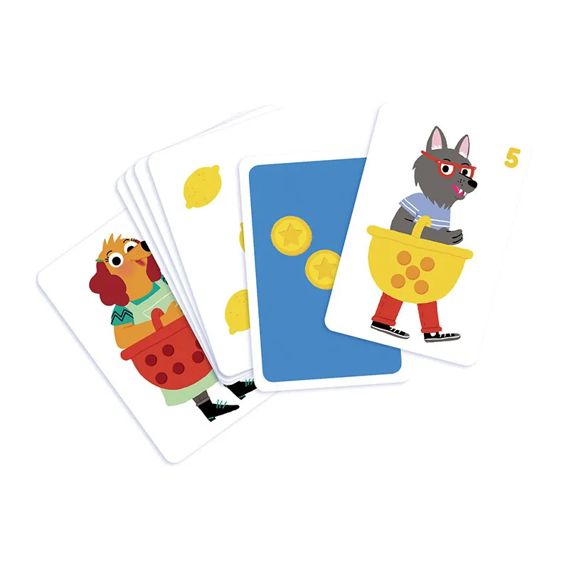 Jeu de cartes 1, 2, 3, Tomate ! 74pcs - 5+-2