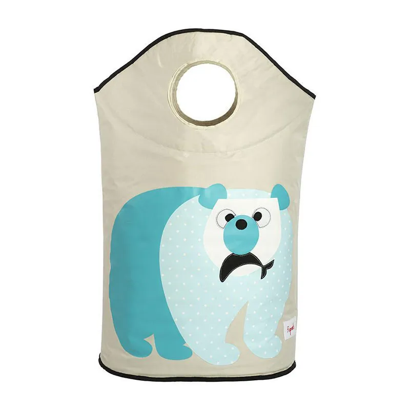Panier à linge Ours polaire - 56x48x28cm-2
