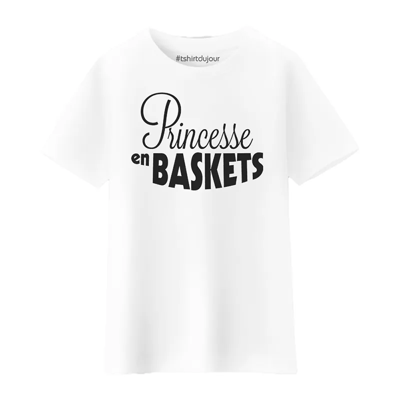 Sweat Fille Princesse en baskets - Blanc-0