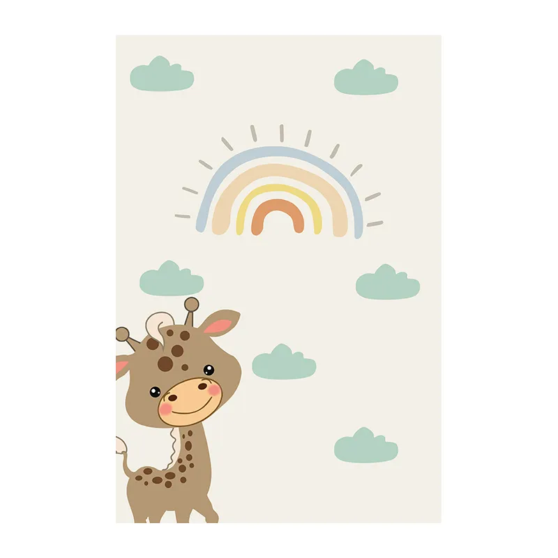 Tapis Enfant Girafe Beige - Plusieurs dim. dispos-0