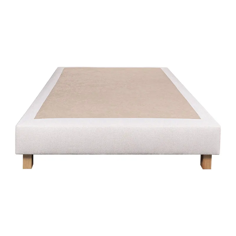 Matelas Sérénité 27cm très ferme ress. ensachés + Sommier Beige 20cm + 2 Oreillers + Couette + Tête de lit-3
