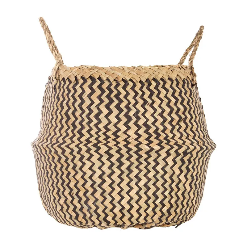Panier seagrass Noir - 40x35cm-1