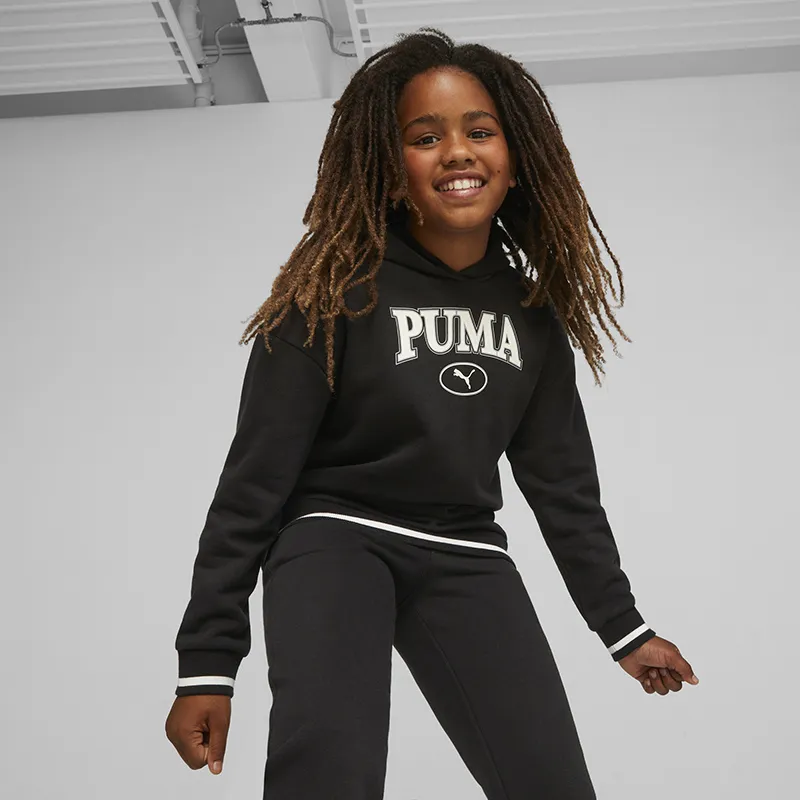 Sweat à capuche Squad Puma Fille - Noir/Blanc-1
