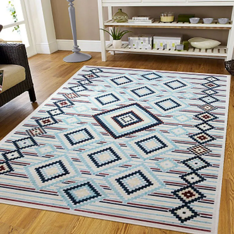 Tapis Berbère Losange Bleu - Plusieurs dim. dispos-0