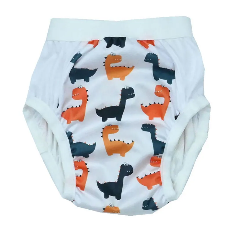 Couche à enfiler lavable Pull'Up - Dino -0