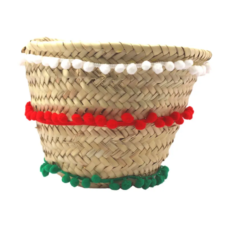 Rubans pompons Noël 3m 3pcs - 3+-1