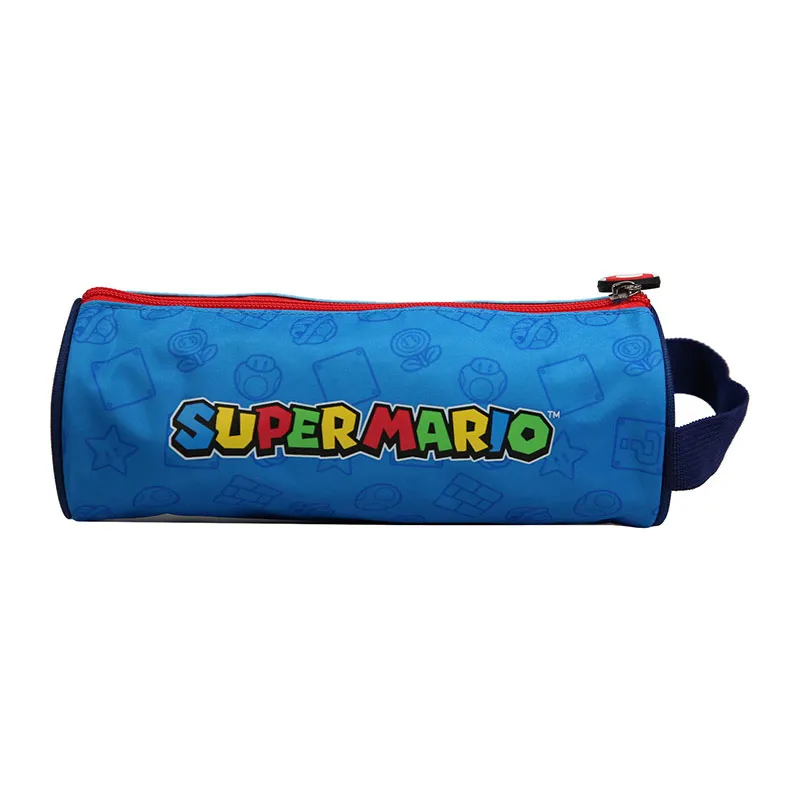 Trousse ronde Super Mario Bleu - 22x8cm-3
