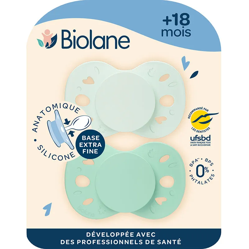 Tétines anatomiques - Essentielle  - Vert clair/foncé-1
