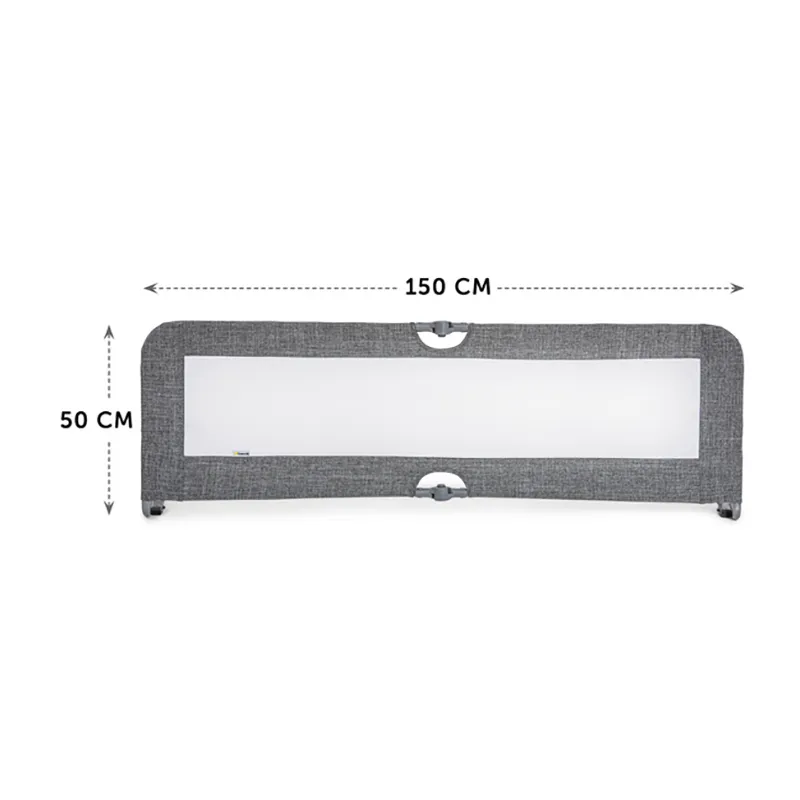 Barrière de lit Sleep N Safe Plus XL Melange Grey - 150x50cm-3