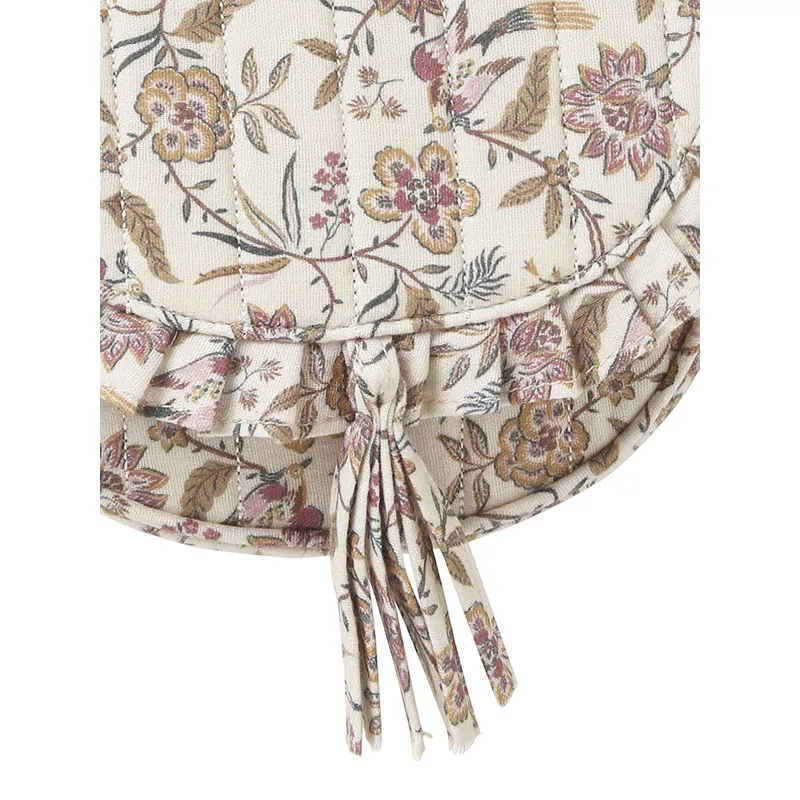 Sac fille imprimé fleuri - Beige-2