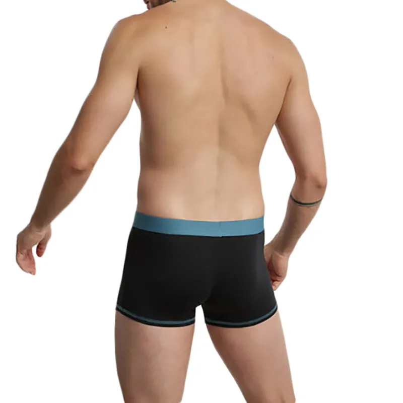 3 Boxers Coton Mix and Colors Homme - Noir/Vert/Violet-1